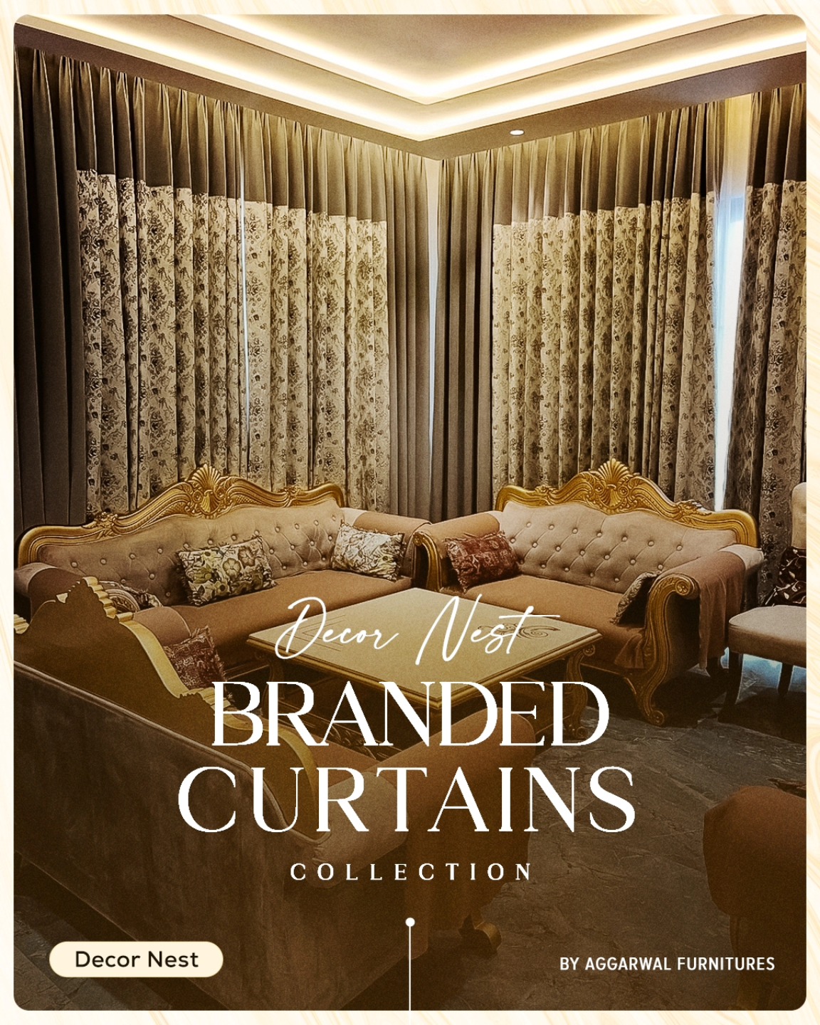 Elevate your sanctuary with our finest collection of branded curtains. Designed to add a touch of elegance and comfort,…